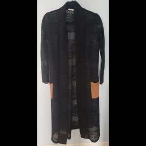 Long lace cardigan